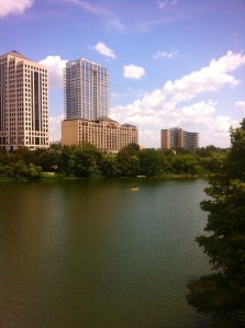 View of Four Seasons from where the taco trucks are!